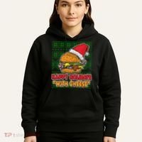 Happy Holidays With Cheese Ugly Christmas Sweater Hoodie thumb 5