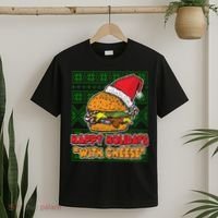 Happy Holidays With Cheese Ugly Christmas Sweater T-Shirt thumb 2