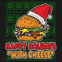 Happy Holidays With Cheese Ugly Christmas Sweater Polo thumb 3