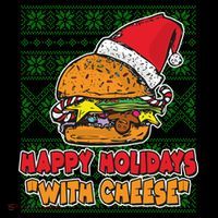 Happy Holidays With Cheese Ugly Christmas Sweater Mousepad thumb 1