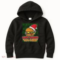 Happy Holidays With Cheese Ugly Christmas Sweater Kids Hoodie thumb 0
