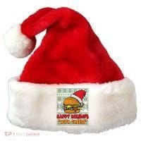 Happy Holidays With Cheese Ugly Christmas Sweater Santa Hat thumb 0