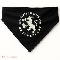 Happy Isolated Oktoberfest USA-Made Doggie Bandana thumb 0