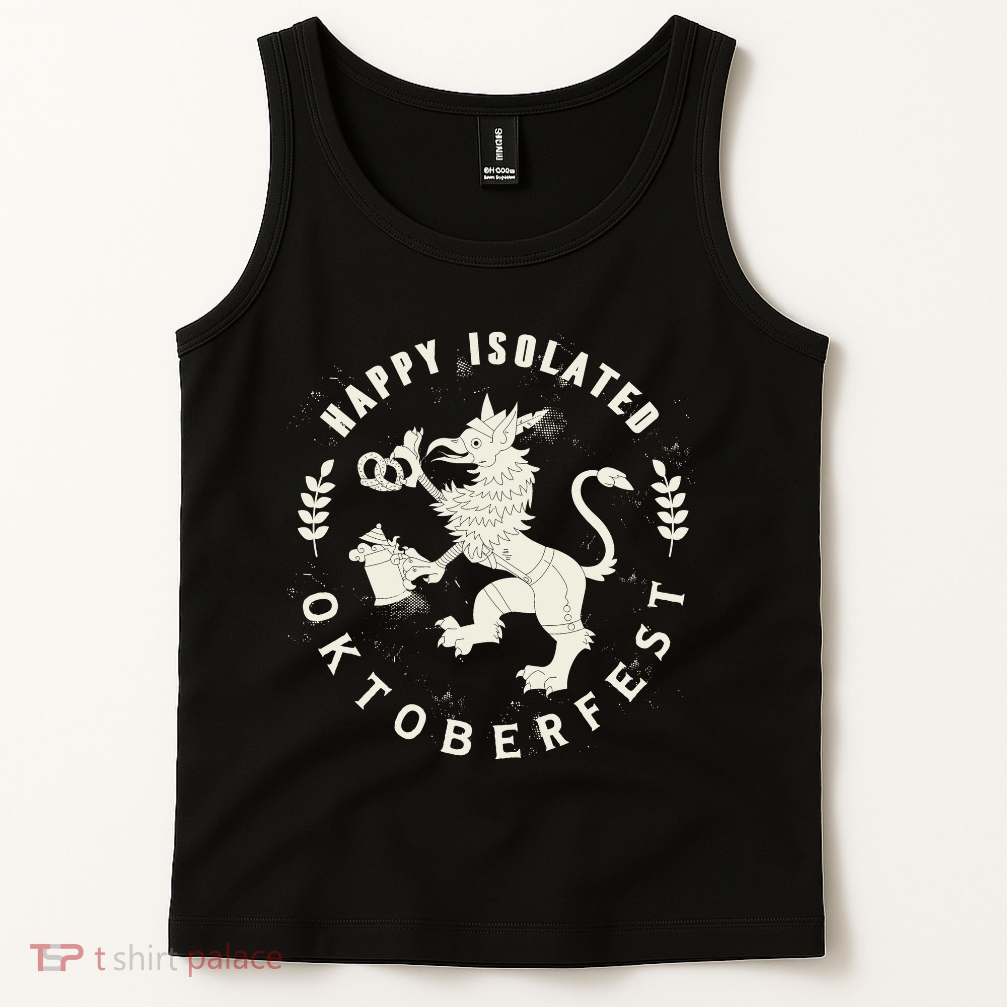 Happy Isolated Oktoberfest Tank Top