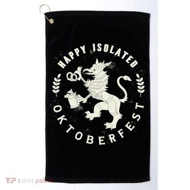 Happy Isolated Oktoberfest Golf Towel