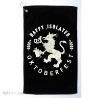 Happy Isolated Oktoberfest Golf Towel thumb 0