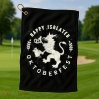 Happy Isolated Oktoberfest Golf Towel thumb 1