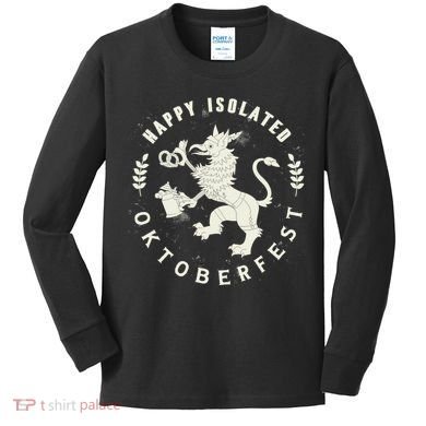 Happy Isolated Oktoberfest Kids Long Sleeve Shirt