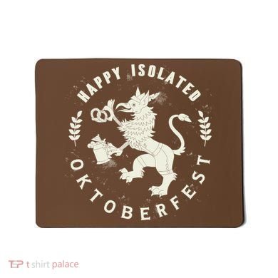 Happy Isolated Oktoberfest Mousepad