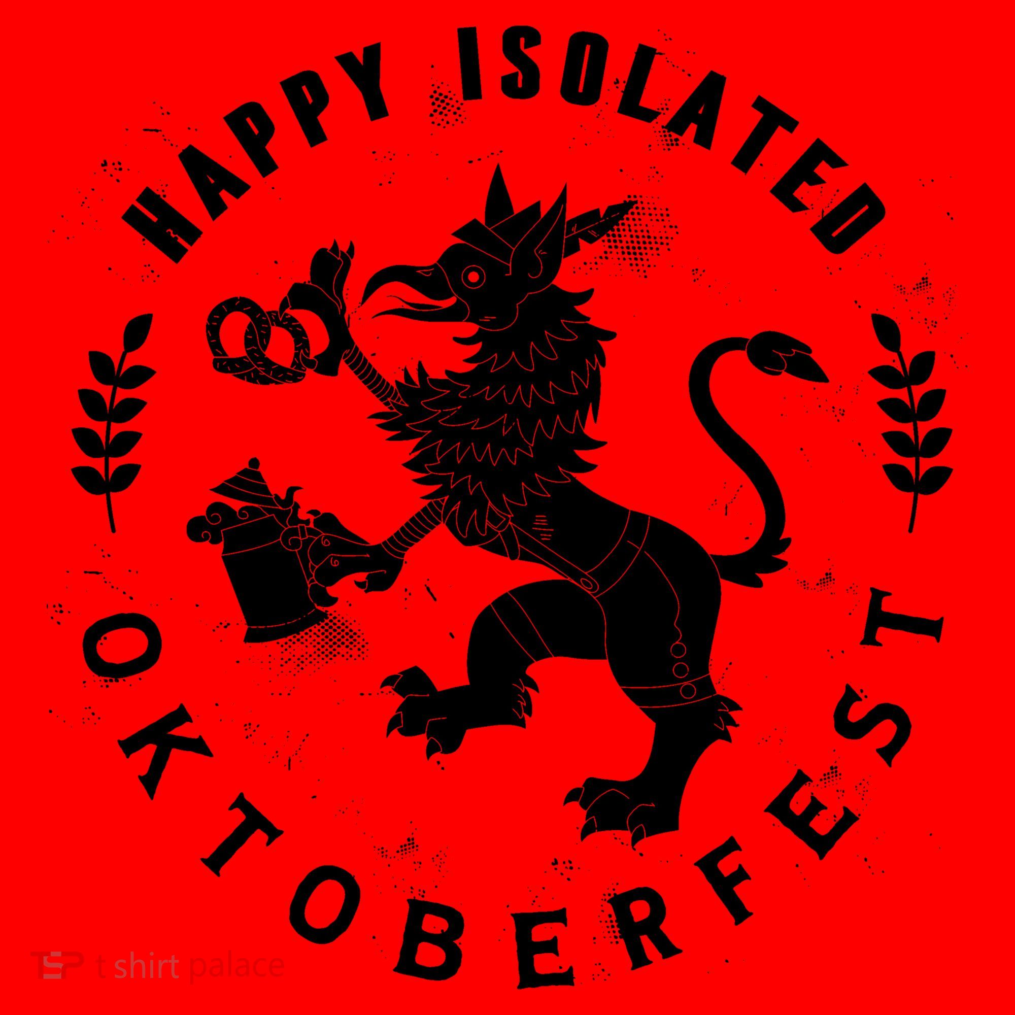 Happy Isolated Oktoberfest Santa Hat