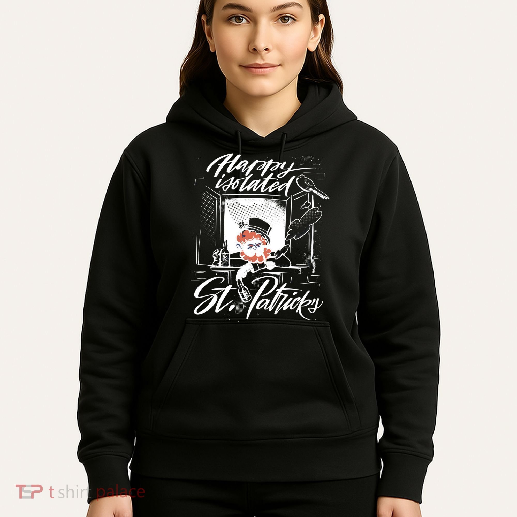Happy Isolated St Patrick's Day Hoodie