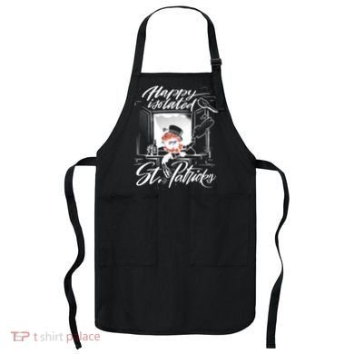Happy Isolated St Patrick's Day Apron