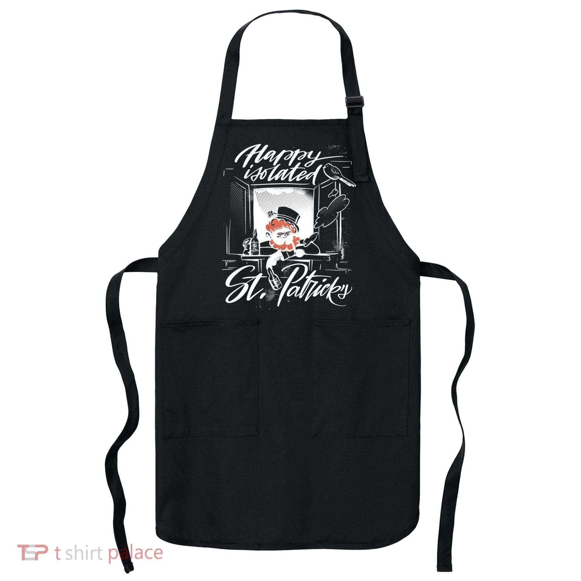 Happy Isolated St Patrick's Day Apron