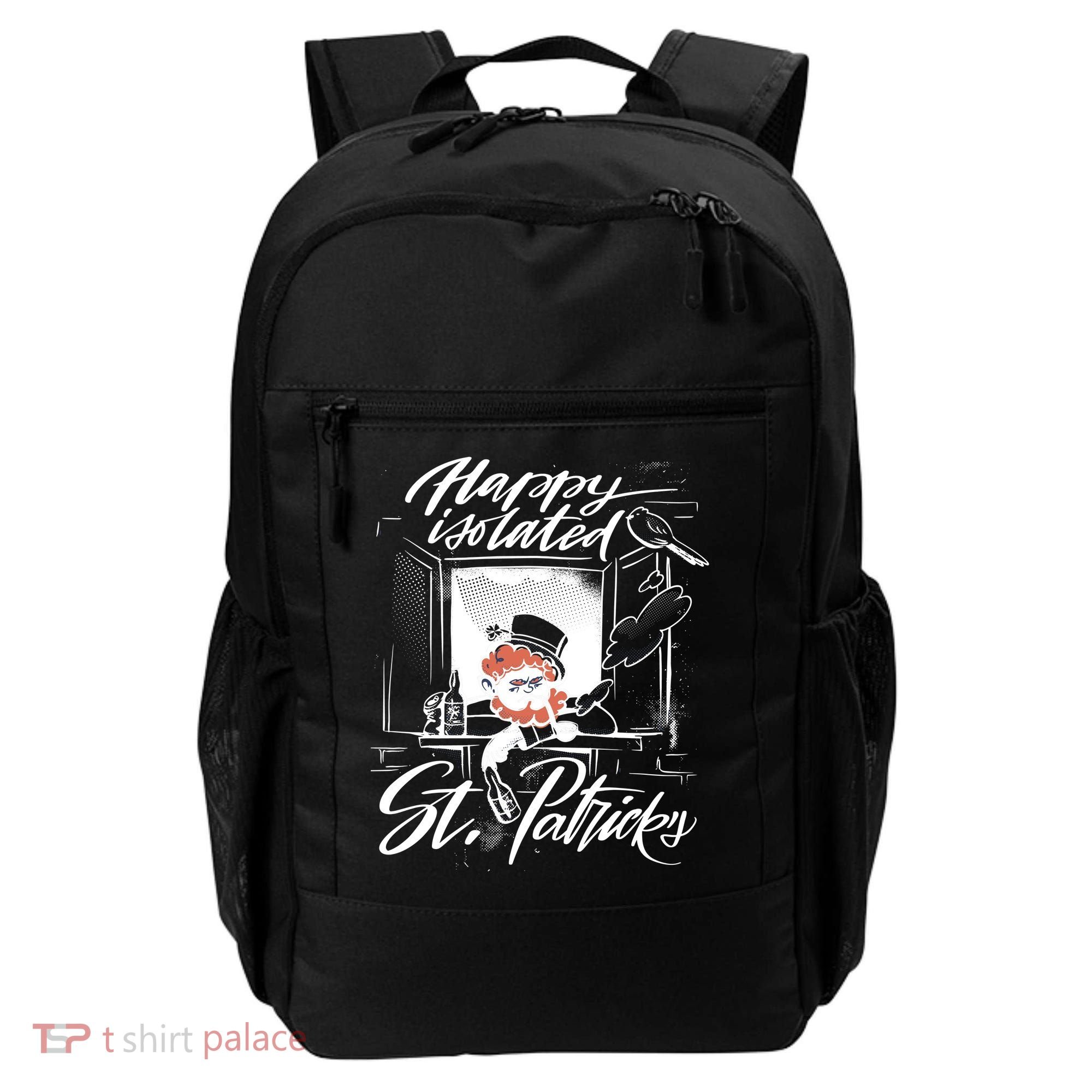 Happy Isolated St Patrick's Day Backpack