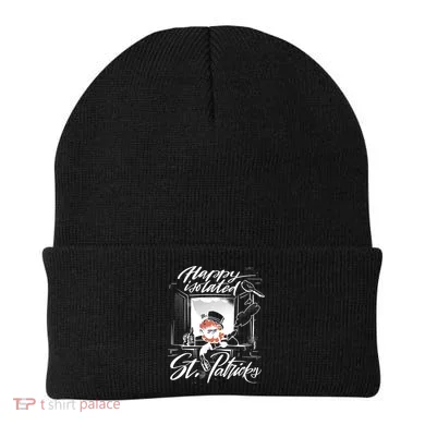 Happy Isolated St Patrick's Day Beanie
