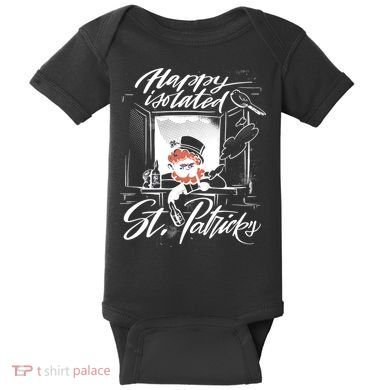 Happy Isolated St Patrick's Day Baby Bodysuit