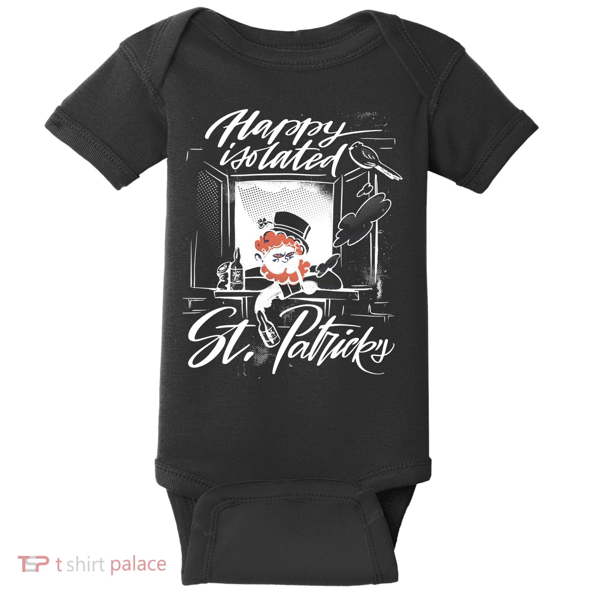 Happy Isolated St Patrick's Day Baby Bodysuit