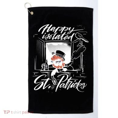 Happy Isolated St Patrick's Day Golf Towel