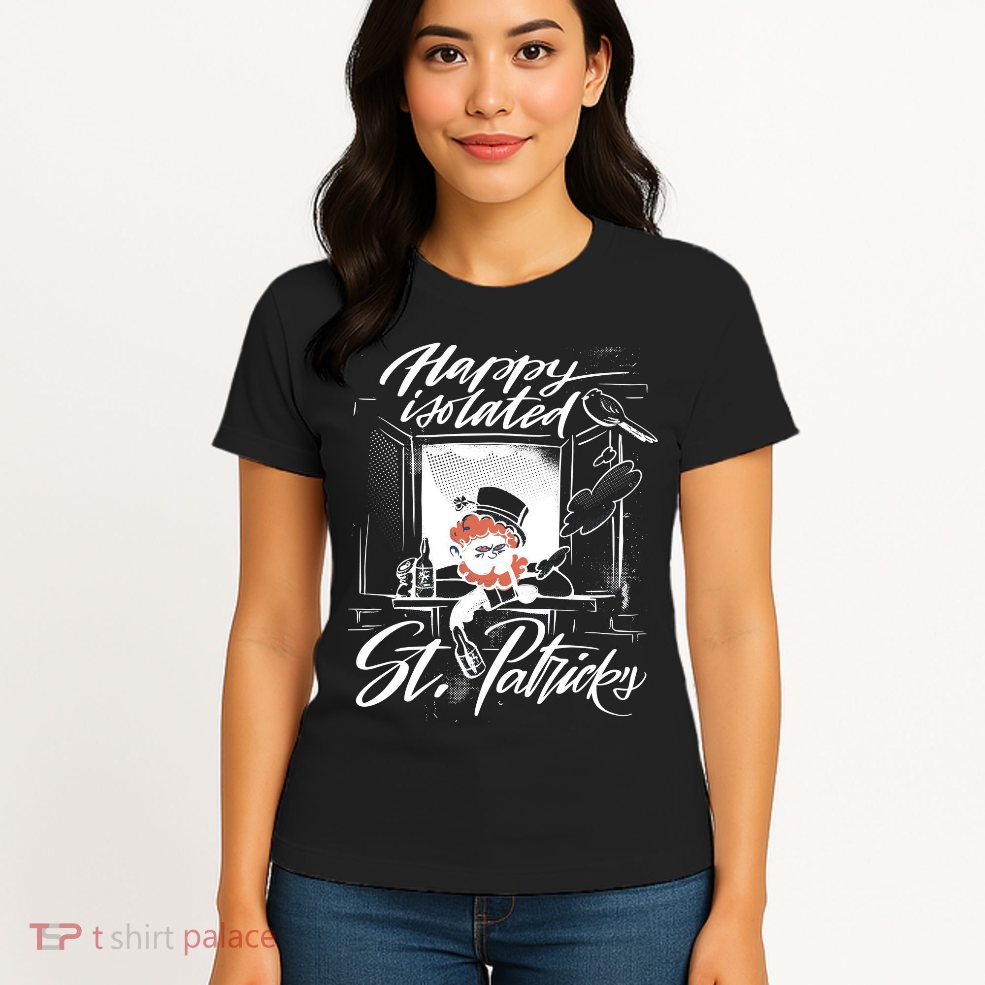 Happy Isolated St Patrick's Day Women's T-Shirt