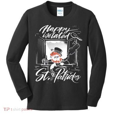 Happy Isolated St Patrick's Day Kids Long Sleeve Shirt