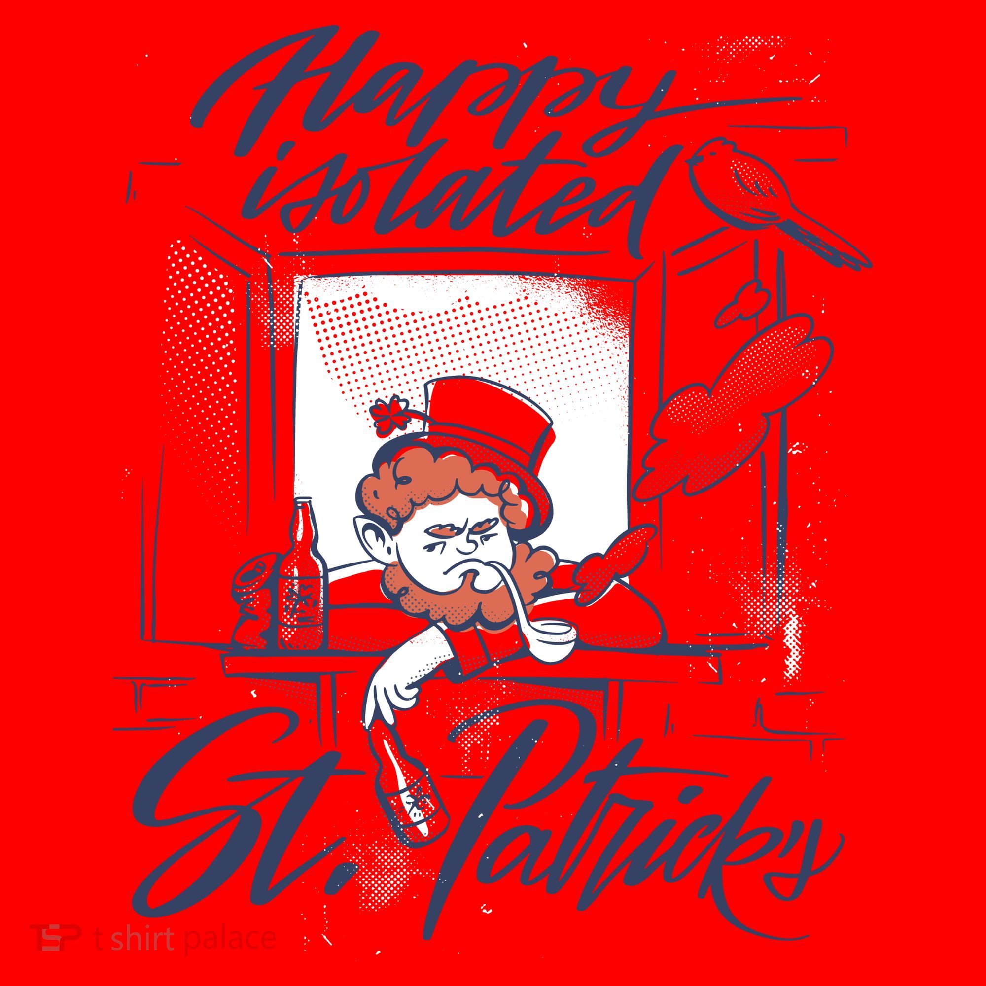 Happy Isolated St Patrick's Day Santa Hat