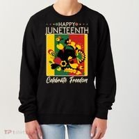 Happy Juneteenth Celebrate Freedom  Abstract Art Women's Sweatshirt thumb 0