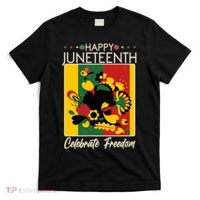 Happy Juneteenth Celebrate Freedom  Abstract Art T-Shirt
