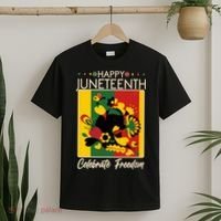 Happy Juneteenth Celebrate Freedom  Abstract Art T-Shirt thumb 2