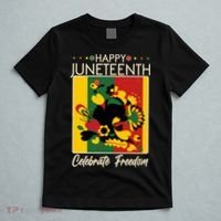 Happy Juneteenth Celebrate Freedom  Abstract Art T-Shirt thumb 5