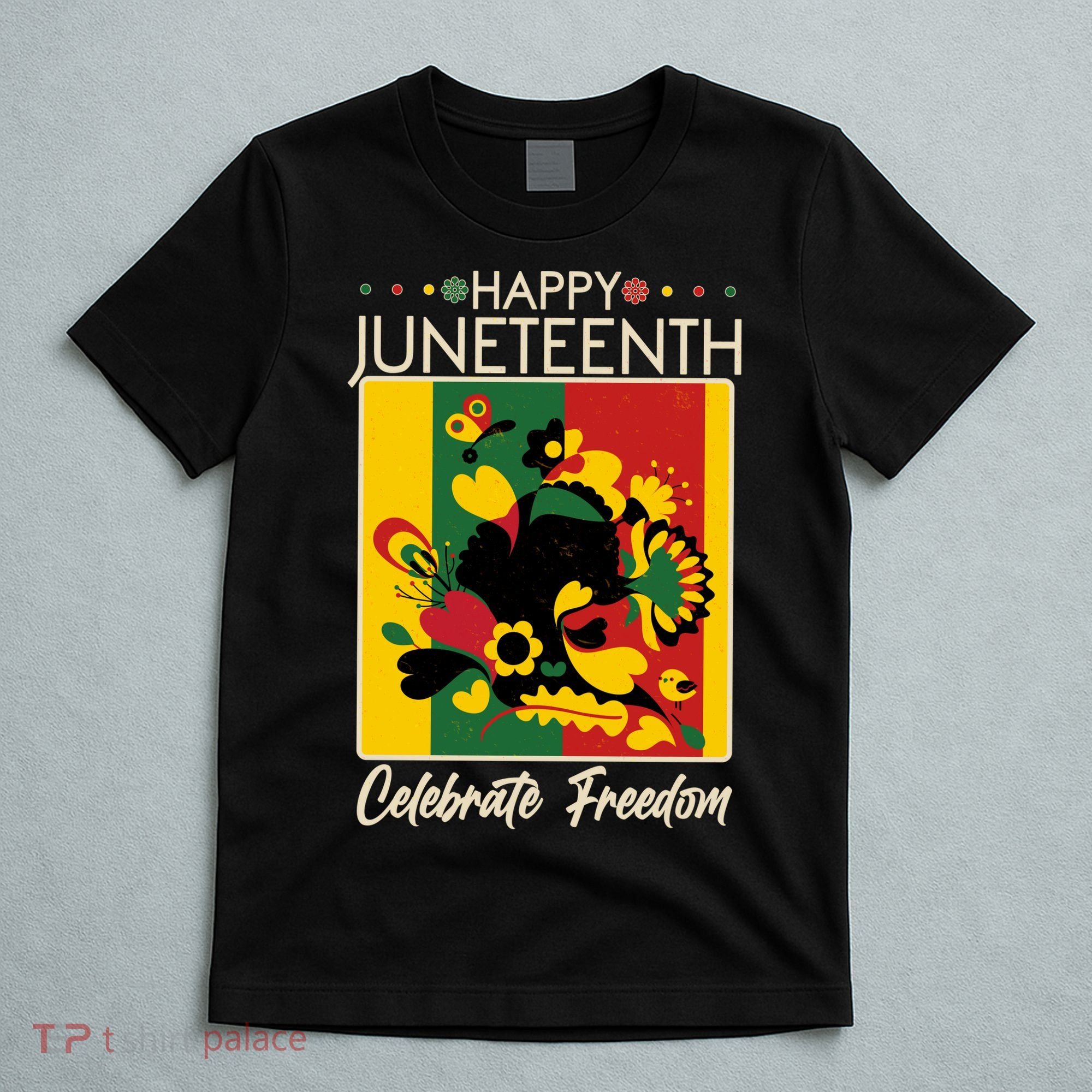 Happy Juneteenth Celebrate Freedom  Abstract Art T-Shirt