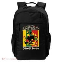 Happy Juneteenth Celebrate Freedom  Abstract Art Backpack thumb 0