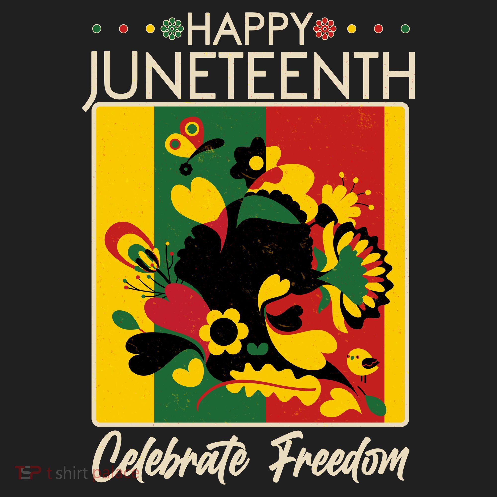 Happy Juneteenth Celebrate Freedom  Abstract Art Beanie