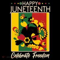 Happy Juneteenth Celebrate Freedom  Abstract Art Ornament thumb 1