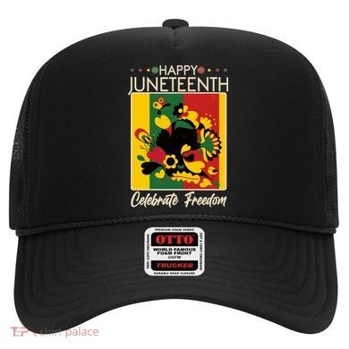 Happy Juneteenth Celebrate Freedom  Abstract Art Hat