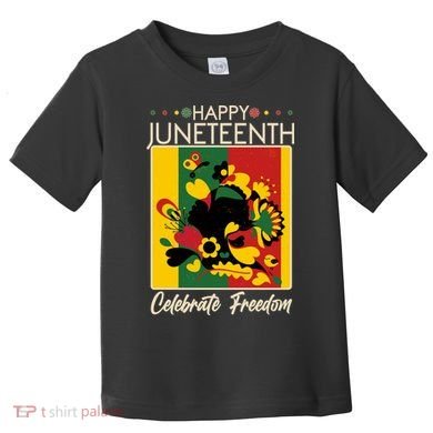Happy Juneteenth Celebrate Freedom  Abstract Art Toddler T-Shirt