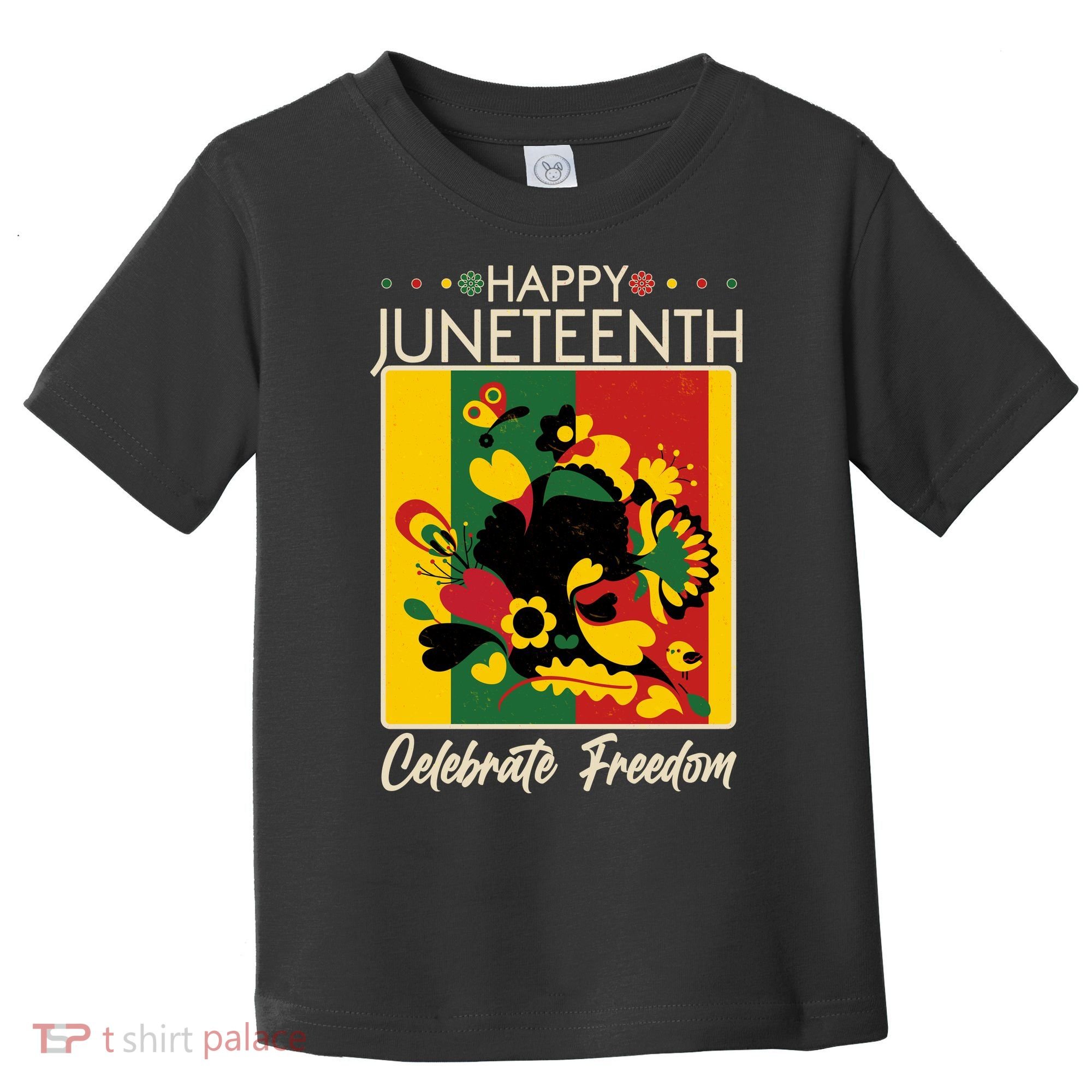 Happy Juneteenth Celebrate Freedom  Abstract Art Toddler T-Shirt