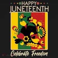 Happy Juneteenth Celebrate Freedom  Abstract Art Kids Long Sleeve Shirt thumb 2