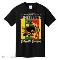 Happy Juneteenth Celebrate Freedom  Abstract Art Kids T-Shirt thumb 0