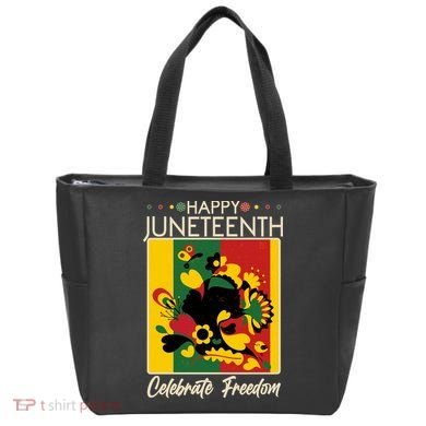 Happy Juneteenth Celebrate Freedom  Abstract Art Tote Bag