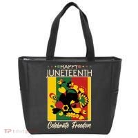 Happy Juneteenth Celebrate Freedom  Abstract Art Tote Bag thumb 0