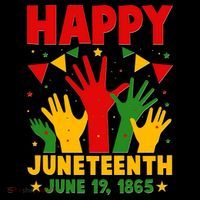 Happy Juneteenth June 19 1865 Celebration Raised Hands Mousepad thumb 1