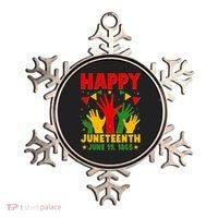 Happy Juneteenth June 19 1865 Celebration Raised Hands Ornament thumb 0
