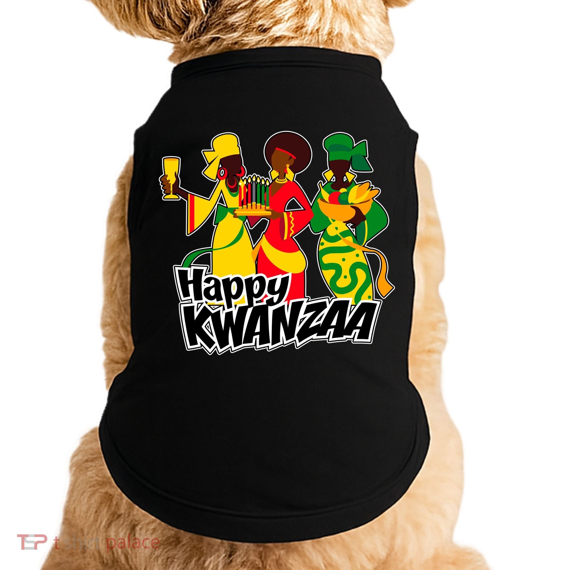 Happy Kwanzaa Celebration  Doggie Tank