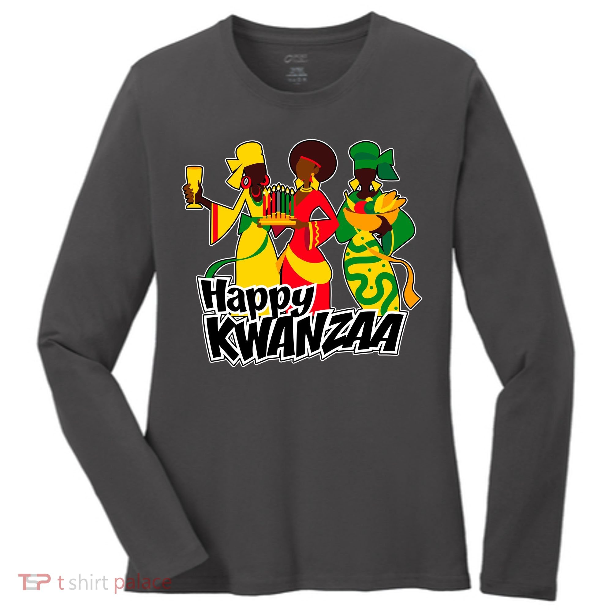 Happy Kwanzaa Celebration  Women's Long Sleeve Shirt