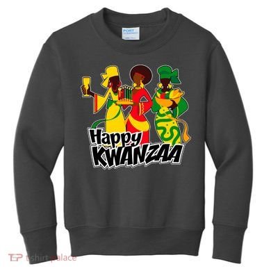 Happy Kwanzaa Celebration  Kids Sweatshirt