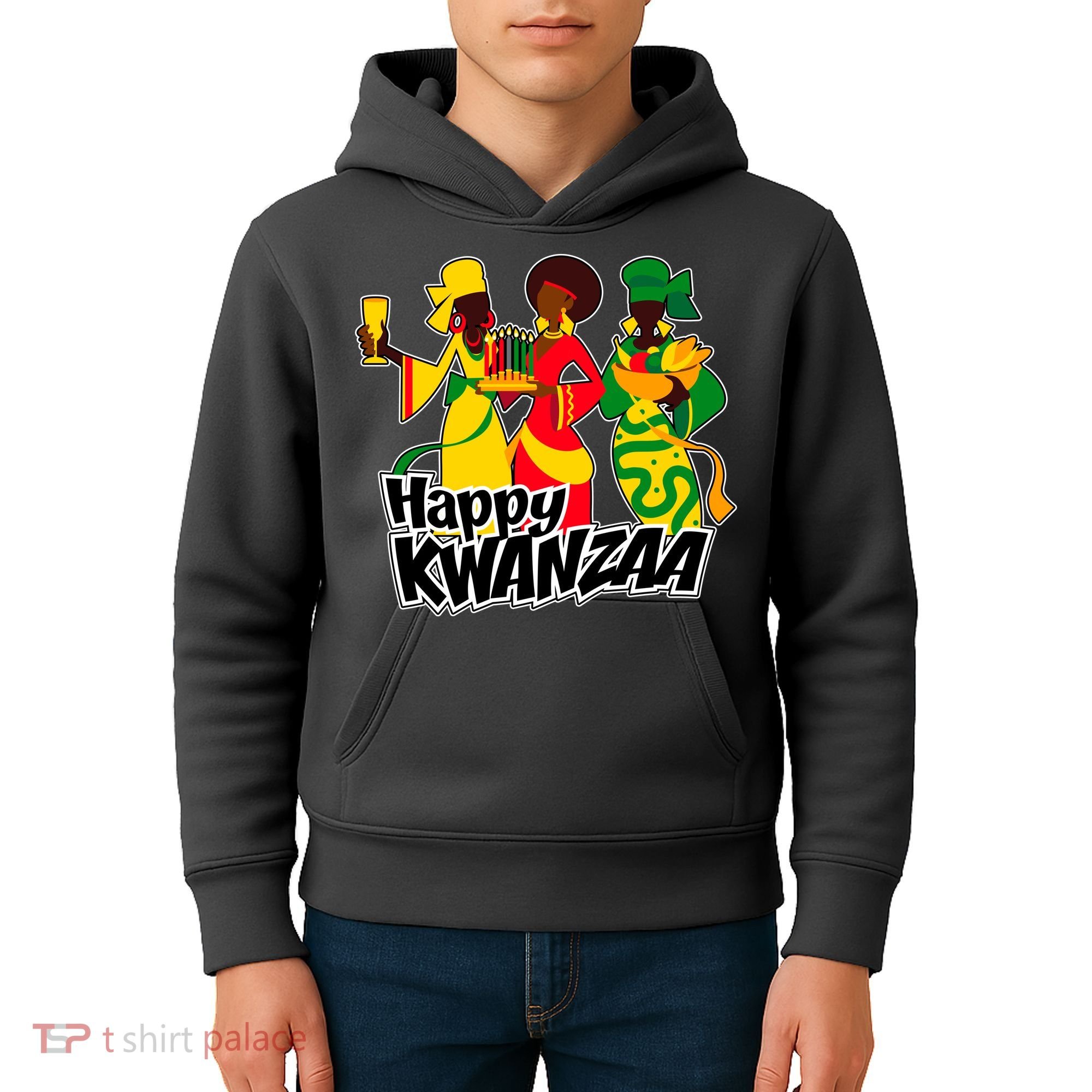 Happy Kwanzaa Celebration  Kids Hoodie