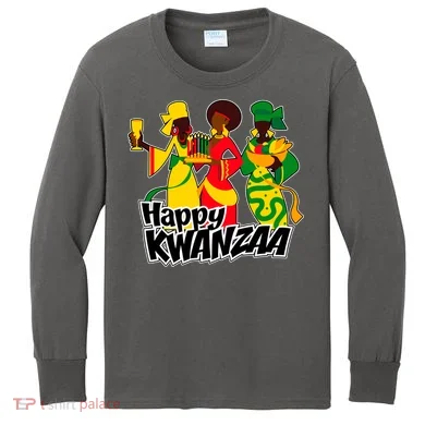 Happy Kwanzaa Celebration Kids Long Sleeve Shirt