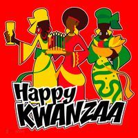 Happy Kwanzaa Celebration  Santa Hat thumb 1