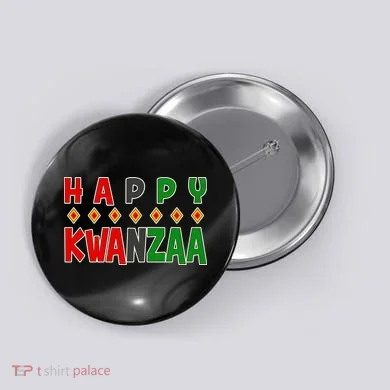 Happy Kwanzaa Holiday Button