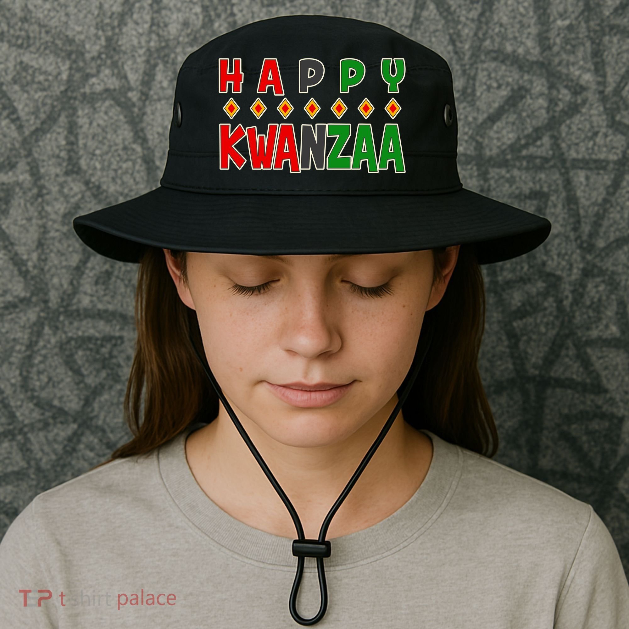 Happy Kwanzaa Holiday Bucket Hat